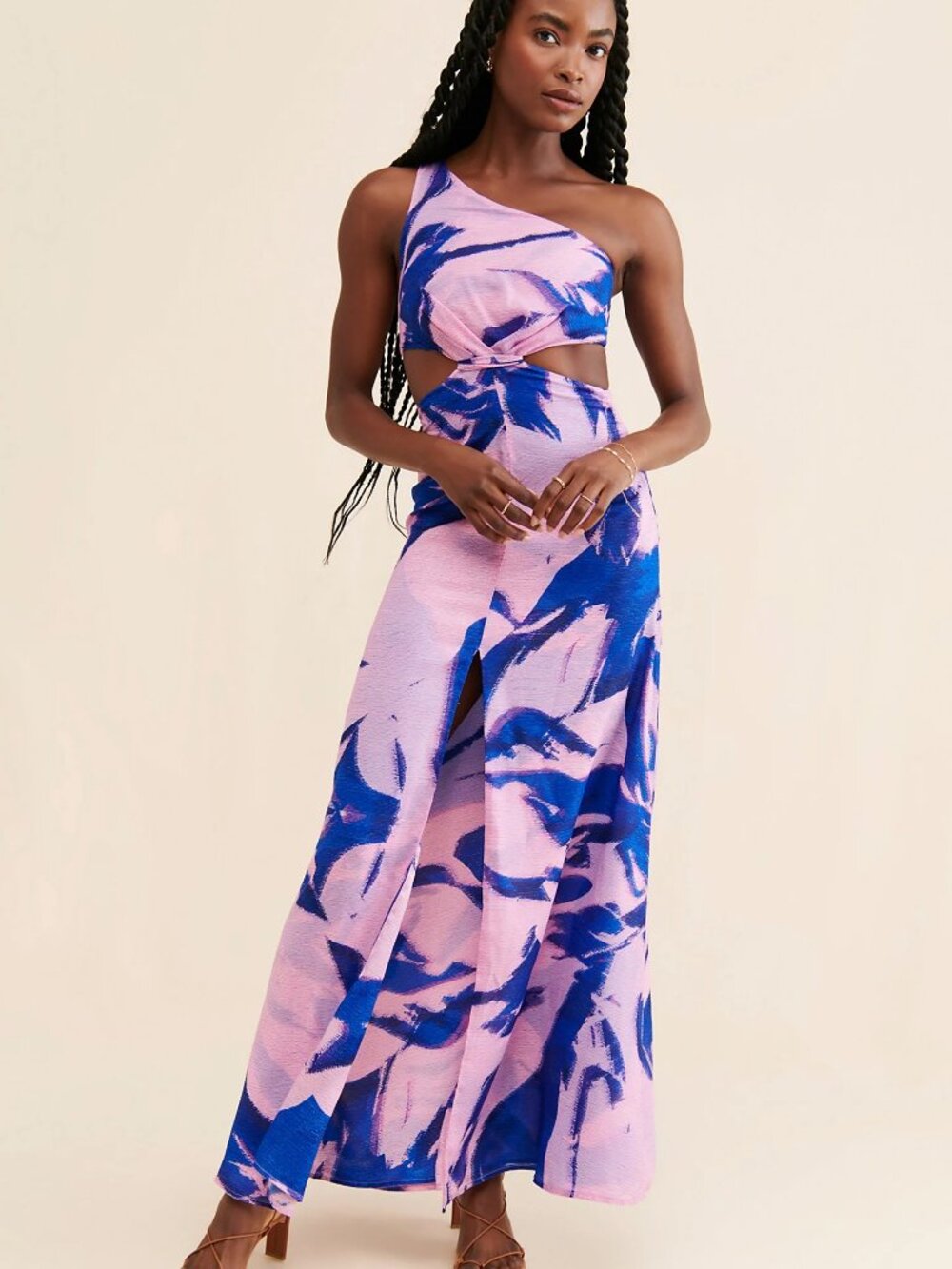 Laagam Caro Knot Front Maxi Dress